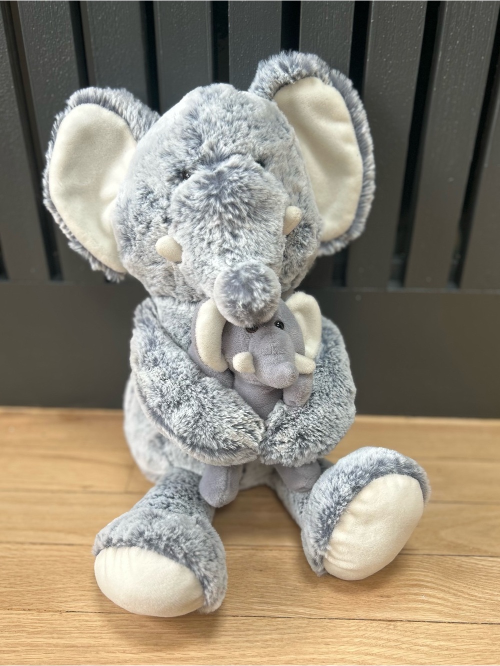 Animal Adventure Hug Me Mama elephant Plush with Baby
